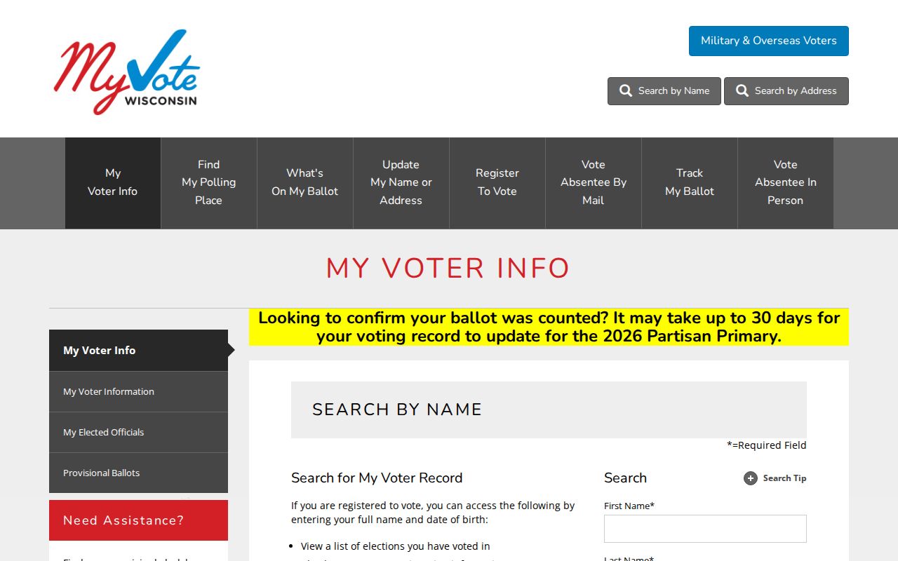 Waukesha County residents directory MyVote lookup