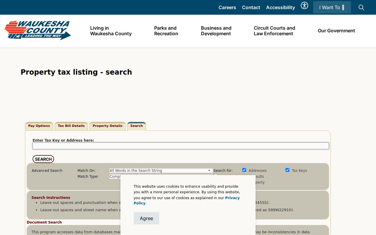 Waukesha County residents directory tax search
